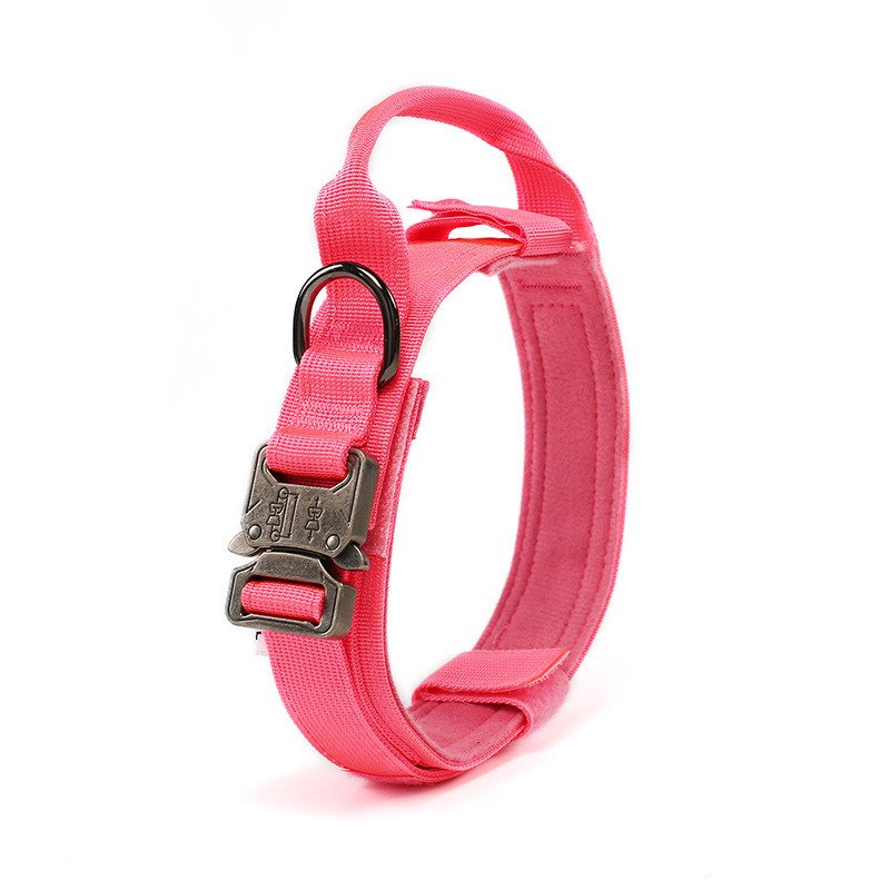 Tactical Dog Collar Military Dog Collar Adjustable Nylon Dog Collar Heavy Duty Metal Buckle with Handle for Dog Training Tactical Dog Collar Military Dog Collar Adjustable Nylon Dog Collar Heavy Duty Metal Buckle with Handle for Dog Training