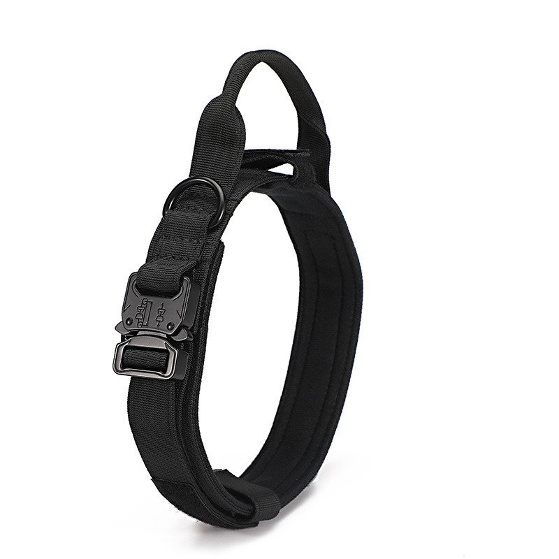 Tactical Dog Collar Military Dog Collar Adjustable Nylon Dog Collar Heavy Duty Metal Buckle with Handle for Dog Training Tactical Dog Collar Military Dog Collar Adjustable Nylon Dog Collar Heavy Duty Metal Buckle with Handle for Dog Training